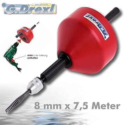 Hand- Rohrreinigungsgeräte mit 8 mm Spirale x 7,5 m