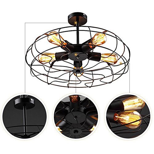 Ventilador industrial retro de la energía eólica Candelabro del LED