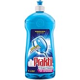 Dr.Prakti Dishwasher Polish, Quick Drying, Stain Free Shine, 1 Litre | Active Glass Protection, Limescale and Mark Prevention
