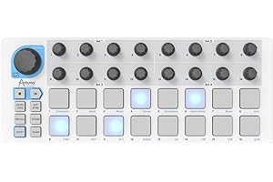 Arturia - BeatStep - Compact MIDI Controller & Sequencer with Creative Software for Recording - 16 Pads, 16 Encoders