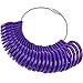 Produktbild 27 Stück Kunststoff Ringgröße Messgeräte A-Z Finger Sizer Messung Ring Schmuck Werkzeugsatz (Violett)