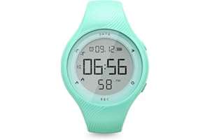 FOCWONY Digital Waterproof Pedometer Watch, Non-bluetooth Fitness Tracker, Step Counter, Distance, Vibrating alarm clock, Stopwatch, Great Gift for for Kids Childrens Teen Girls Boys Women