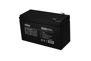 NJOY Batteria Ermetica al Piombo VRLA Ricaricabile 12 V Capacità 9 Ah - per UPS, Sistemi di Videosorveglianza e Allarme - Attacco Faston 6.3 mm - Dimensioni 15.1 x 6,5 x 9,4 cm - Garanzia 2 Anni