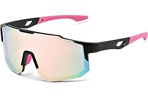 ATSGJLZN Sonnenbrille Herren Polarisiert Fahrradbrille Herren Damen Selbsttönend UV 400, Sportbrille Polbrille für Angler Rennrad Fahrrad Mtb Brille, für Outdooraktivitäten Wie Laufen Klettern Angeln