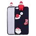 Produktbild HuaWei P8 Lite 2017 Handyhülle, für HuaWei P8 Lite 2017 Silikon Weihnachten Serie TPU, SevenPanda 3D Weihnachten Weihnachtsmütze / Weihnachtssocke / Weihnachtsmann Muster TPU Soft Haut Flexibel Haltbar Zurück Niedlich Gummi Stoßfest Bumper Ultra Slim Dünn Leicht Schutzfolie Hülle für HuaWei P8 Lite 2017 - Schwarz / Weihnachtsmann