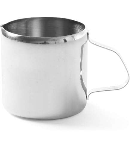 Melkkan van roestvrij staal, 350 ml melkopschuimkan, latte decoratie kunstpen, melkkan met maatbeker voor Barista, Espresso, Latte Art
