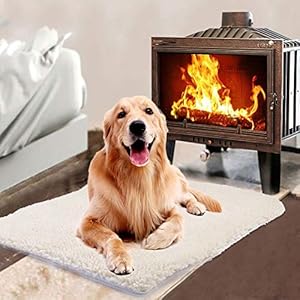 atteryhui Alfombrillas autocalentables para Mascotas Gatos Almohadillas para Perros, Manta de cojín autocalentable para Gatos Perros, Sin Enchufe Supple
