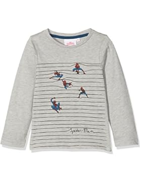 Z Jungen T-Shirt À Rayures Spiderman