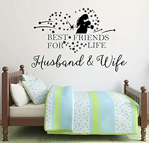LANSTICK Best Friends for Life Husband & Wife Wall Sticker