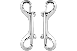 Nifocc Double Ended Bolt Snap Hooks Heavy Duty Trigger Snaps Lobster Clasp Fastener Clip - 2 Pcs
