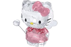 Besot Figurine de Chat en Cristal pour décoration de Voiture (Rose)