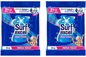 Surf Excel Easy Wash Detergent Powder - 5 Kg (Pack of 2)
