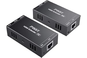 PWAY PW-HT202P(POC) HDMI Extender Prolonger 50m/165ft Cat5e/Cat6 Câble HD 1080p support Fonction d'apprentissage EDID Et le travail de fourniture unique
