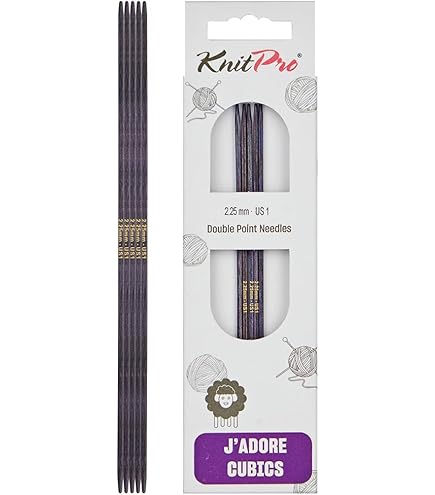 KnitPro J'Adore Cubics Verwisselbare Rondbreinaalden - Houten Naalden voor Sokken, Dekens, Mouwen, Kort Rondbreinaalden - 5mm