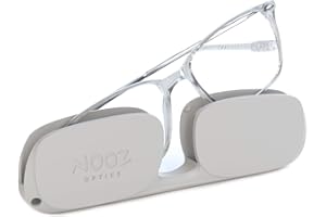 Nooz Optics – okulary do czytania – Essential Bao – prostokątny kształt – ultralekka nylonowa rama – bez śruby zapobiegająca pęknięciu, ultra kompaktowa walizka do codziennego użytku – 6 kolorów –