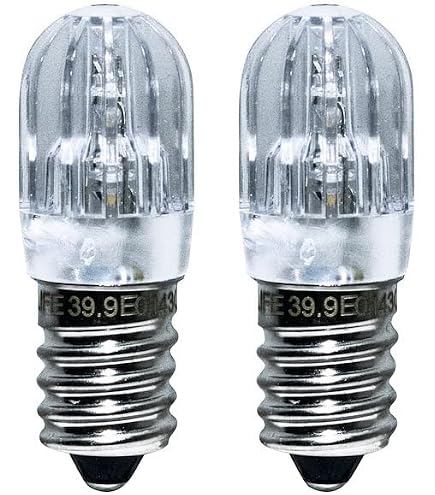 Lampadine LED E14 Votiva 12V AC 3 LED 0,2W 60 Lumen 3000°K - Luce Calda Per Esterni - Confezione - 2