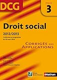 Image de DROIT SOCIAL EPREUVE 3 DCG