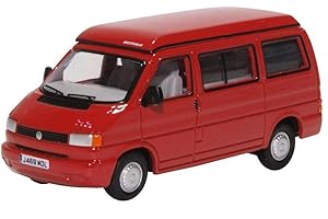 OXFORD DIECAST Oxford 76T4001 VW T4 Westfalia Camper Rosso Scala 1:76 Modellino