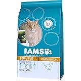 Iams Adult Weight Control fettarmes Trockenfutter (zur Gewichtskontrolle bei erwachsenen Katzen mit viel Huhn, enthält viel hochwertiges tierisches Protein), 10 kg Beutel