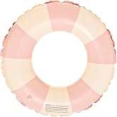 Inflatable Swimming Ring, Vintage Striped Inflatable Float, Pool Floats Floating Rubber Ring Float, for Summer Pools and Beac