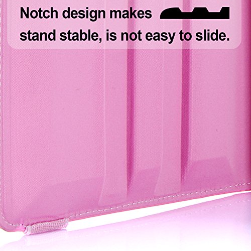 iPad Air 2 Hülle, RC iPad Air 2 / iPad 6 360 drehende Smart Hülle PU Leder Abdeckung Gehäusedeckel für Apple iPad Air 2 Sleep / Wake (Baby Rosa) - 9