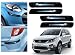 Auto Pearl Premium Quality Car Black Chrome Bumper Safety Guard Protector - Tata Hexa- Set of 4Pcs RS.699.00