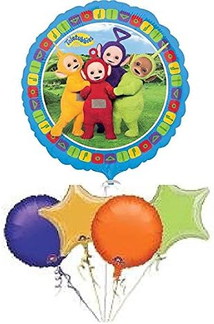 TeleTubbies 5pk Birthday Foil Balloons