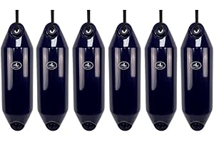 GENERIC Hurricane Fenders Original Series Boat Fender PM02 48cm x 14cm (19" x 5") - Navy Blue - Pack Of Six