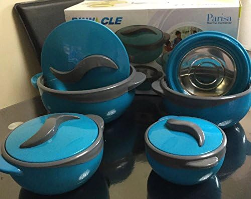 Casserole Dish HOT Pot Insulated Various Colours Various Sizes (Blue, 500 1000 2000 3000ml)