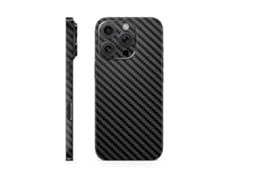 TF Skins Skins kompatibel mit iPhone 16 Pro, Skin Schutzfolie 360° Full Coverage Schutz, super dünn und resistent. Folien Case/Hülle (Carbon Schwarz)