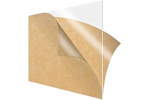 JYVING Bordo acrilico trasparente del plexiglass 1Pcs di spessore 1-10mm, metacrilato di vetro organico dello strato di plastica