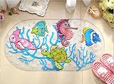 Anlass Kids Cartoon Non Slip Mats Mildew Resistant Non Slip Mats for Children Sea Turtle - 5