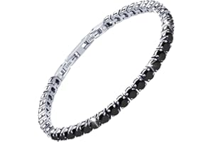 JEROOT Pulseras Magneticas, Mujer Pulseras Magneticas Terapia Acero Inoxidable Pulseras Magneticas para Aliviar el Dolor Pulsera Magnetica Curativa（Black）