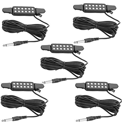 Neewer 5 unidades de 12 agujeros pastilla Acoustic/Electric Transduc