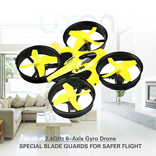 Boys Toys Drones Indoor or Outdoor Flying Toys Headless Mode 2.4G 4CH 6Axis Quadcopters for Kids Beginners Gifts(Yellow) By Luxon