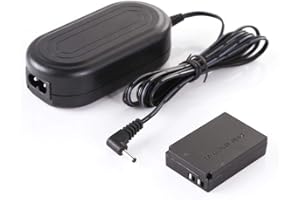 HERSMAY Zamiennik ACK-E12 7,4 V 2 A zasilacz z adapterem baterii do Canon EOS M EOS M2 M10 M50 M100