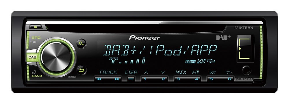 Pioneer-DEH-X6800DAB-Radio-CD-con-sintonizador-DAB-USB-y-entrada-AUX-Soporta-control-directo-para-iPodiPhone-acceso-Android-Media-y-MIXTRAX-EZ-color-negro