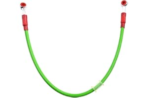 AHL 80cm Colorato Motocicletta freno idraulico o frizione rafforzato linea dell'olio tubo flessibile per moto ATV Dirt Pit Bike etc (Verde)