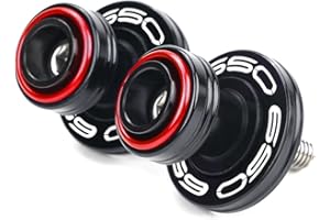 LLIDFONK Per Kawasaki Z650 Z 650 RS Ninja650 ninja650 2017 – 2025 VERSYS650 2015 – 2025 8 mm accessori moto in alluminio per forcella, bobine Slider Stand viti (rosso)