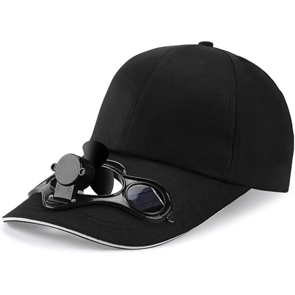 Casquette De Baseball Avec Ventilateur Solaire, Chapeau De Soleil A Large Bord En Maille Avec Protection Uv Pour L Ete Chapeaux De Plage Alimentes Par  P10228899