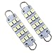 Segolike 2pcs Xenon White 43mm 211-2 12SMD 3528 Rigid Loop Type LED Bulbs Under Door Courtesy Lights RS.365.00