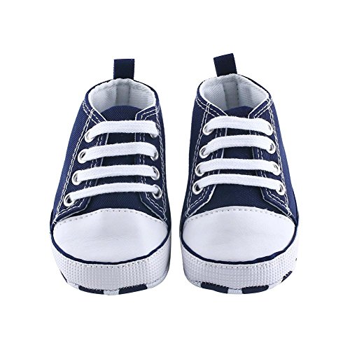 Itaar Babyschuhe Krabbelschuhe Turnschuhe aus Segeltuch mit weicher und rutschfester Sohle für Babys und Kinder 3-18 Monate - 3