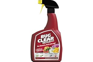 BUGCLEAR 1 litre Bug Clear Ultra Spray Bottle, For Flowers, Fruit & Veg, Kills Bugs & Prevents further attacks