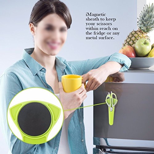 Küchenschere mit Schutzhülle von BeYself Hochwertiger Edelstahl und schwerer Einsatz ist ein Hausbedarf Allzweck-Kochen Scheren mit scharfen Klingen - 6