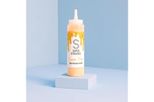 ‎SUPER STREUSEL Super Drip Gelb Kuchenglasur Cake Melts Schokolade 300g | Drip Cake Glasur für Kuchen Kekse Plätzchen Eis Muffin Torten uvm. | Cake Drip Flasche | Icing Dekoration