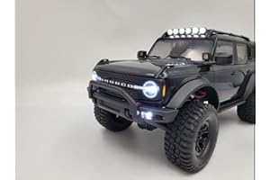 JOYSOG Frontstoßstange für Traxxas 1/18 TRX4M Bronco RC Auto, Nyloy RC Frontschutz Stoßstange mit Schrauben