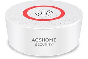 Sirena stroboscopica da interno - Allarme 120DB Funziona con il sistema di allarme AGSHOME