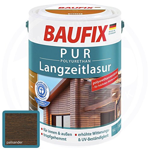 Preisvergleich Produktbild BAUFIX PUR Langzeitlasur Palisander 5 Liter