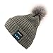Price comparison product image Upchenli Bluetooth Beanie Knitted Winter Warm Music Unisex Hat Cap with Bluetooth Headphone Microphone for Hands Free Talking Winter Sports Fitness Gym Jogging Camping,Gray