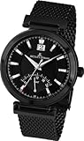 Jacques Lemans Classic Herren-Armbanduhr XL Verona Analog Edelstahl beschichtet 1-1697E